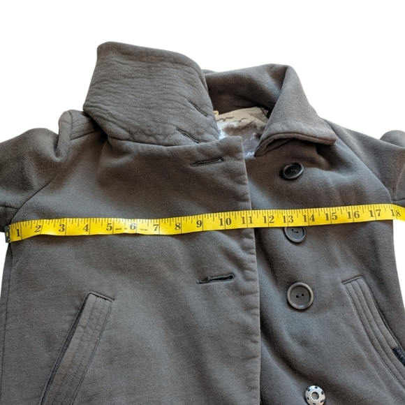 Aritzia Community Moto Jacket Bomber 90s Biker Women's XXS Taupe Organic Cotton - Picture 11 of 12